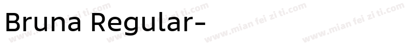 Bruna Regular字体转换